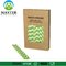 Biodegradable drinking Paper Straws with kraft box packed supplier