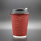 High quality disposable FDA approved hot and cold drinking ripple wall paper cups 16oz with sip lids supplier