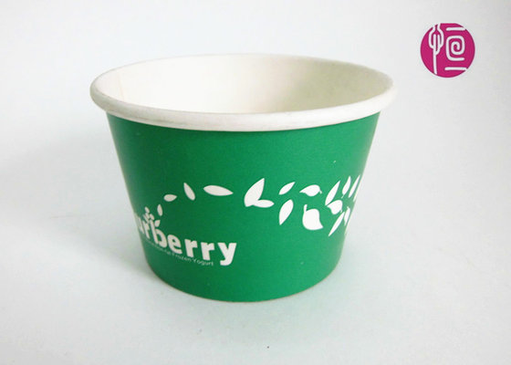 China 8oz Disposable Ice Cream Cups For Yogurt With Lid , Disposable Ice Cream Bowls supplier