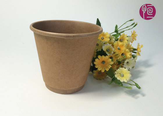 China Fully Eco Friendly Flexo Print Take away Coffee Cups By Kraft Paper supplier