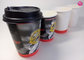 12oz Hot Drink Double Wall Paper Coffee Cups , Ivory Board Paper supplier