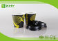 6oz 80mm Top Eco Friendly Takeaway Coffee Single Wall  Paper Cups with Lids By Flexo Print supplier