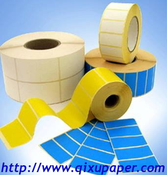 customized direct thermal self adhesive label sticker