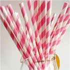 Yellow bamboo party paper drinking straw for unique party supplies for coconut drinking slitting machine