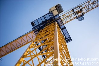 China Self Erecting Hammer Head Tower Crane 10 ton 65 m Boom Building supplier