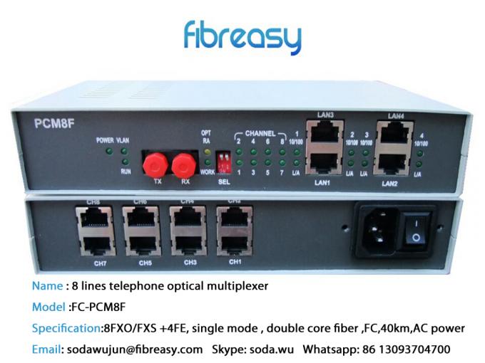 1~ 8 FXO FXS RS232，Ethernet （eth rate 100/1000m） Em fiber equipment