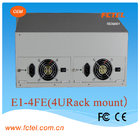 China FCTEL support physical isolation with snmp、console 4e1 to 1-4*Fe、Ge Protocol Media Converter company