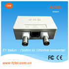 China FCTEL 75 Ohm BNC To 120 Ohm RJ45 E1 Impedance Balun Converter company