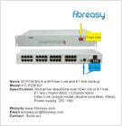 China Telephone extender Fiber Optical 30voice 4E1 interface 4Ethernet 4RS232 multiplexer factory