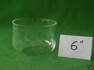 Clear transparent QuartzCrystal Singing Bowls with mallet and o ring