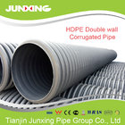 200 sn4 sn8 hdpe double wall corrugated sewage pipe from Junxing