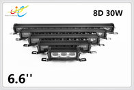 High quality factory price Offroad 12V/24V DC waterproof IP68 8D 6.6inch 30W 8D LED light bar with E-mark approved