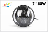 wrangler accessories 7" inch round led headlights drl 60w jeep half angle eyes headlight