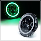 Phone App Control RGB 7 inch offroad headlight high lumens 7 inch RGB round led headlight for jeep wrangler headlamp