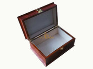 Good Quality Affordable Price Wholesale MDF with Burlwood Finish Blank Wooden Memorial Keepsake Box with Metal Closure