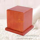 Good Quality Birch Wood Warm Mahogany Normal Traditional Pet Cremation Urn, Small Order, Quality Guarantee
