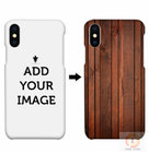 Customized Wood Printed Cell Phone Covers For IPhone X , 3D Sublimation Blank Phone Case