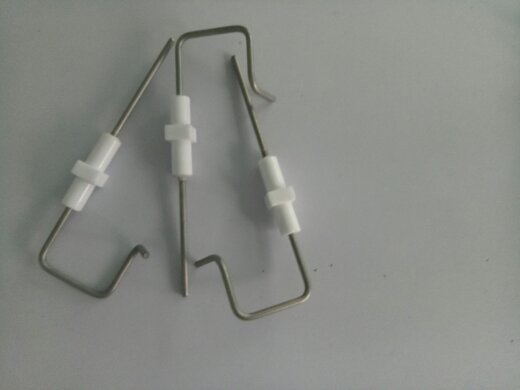 Ceramic probe with lead wire;ceramic ignition electrode;laundry parts;ignitors;spark plugs