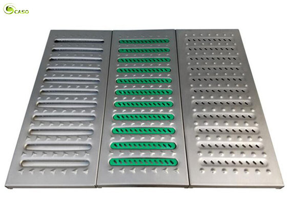 China Hot Dip Galvanized Mild Steel Grille Plate Metal Grid Grating Stair Treads supplier