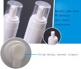 120ml 150ml foam cosmetics dispensing bottles with pump in white color