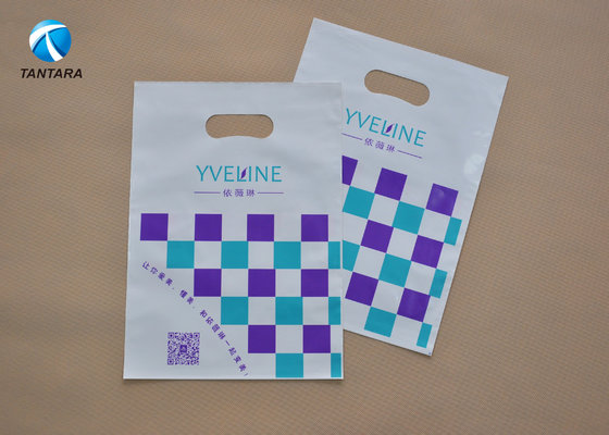 China Eco - Friendly  Die Cut PE Garment Polythene Clothes Bags Customized supplier