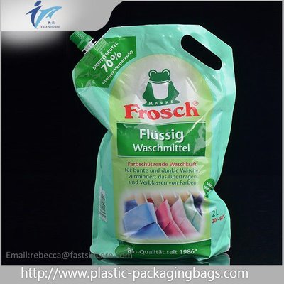China Gravure Printing Customzied Stand Up Spout Pouches For Washing Liquid supplier