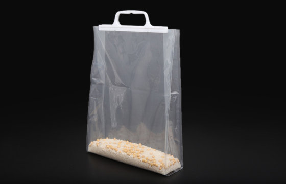 China Transparent Handle Plastic Bags supplier