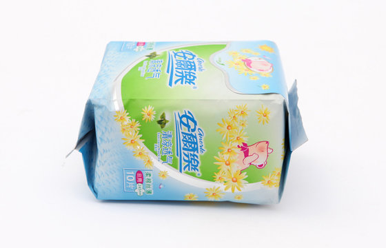 China Beautiful Sanitary Napkin Bags , Sanitary Napkin Disposal Bags For Women supplier