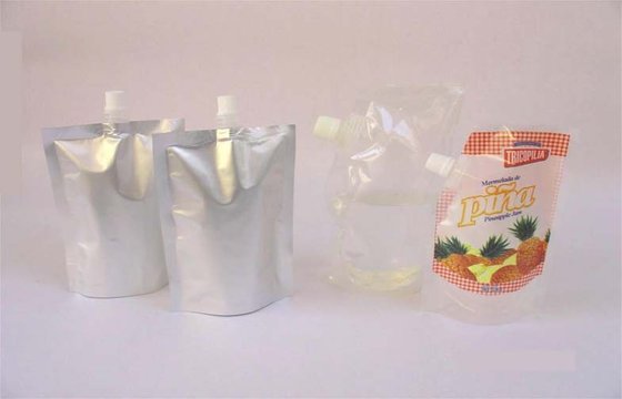 China PET / AL / PE Stand up Spout Pouches with Customized LOGO for Water supplier