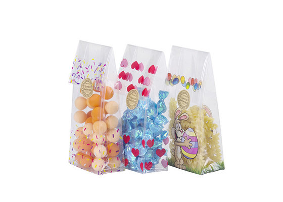 China Biodegradable Clear Custom Printed Food Packaging Plastic Cellophane Bags supplier