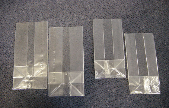 China Small Transparent OPP  Block Bottom Bags / OPP Square Bottom Packaging Bags for Tea supplier