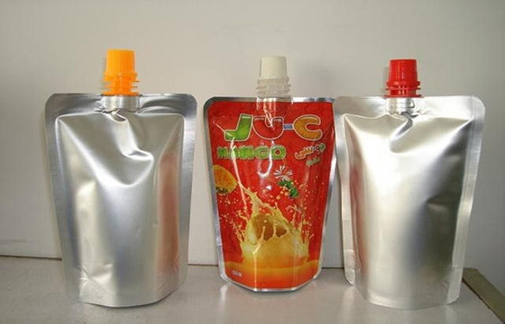 China Clear Customized Spout Pouches Moisture Proof Stand Up For Juice supplier