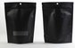 PET / PE Black Zipper Coffee Packaging Bags With Euro Hole supplier