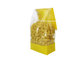 Custom Printed Food Grade Plastic Side Gusset Clear Cellophane Square Bottom Bag supplier