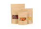 China Food Grade Mylar Resealable Plastic Brown Kraft Paper Bag For Coffee supplier
