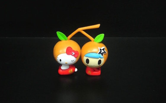 China Orange Fruit Custom Plastic Toys Hard Figure Lovely For Promotion Gift supplier