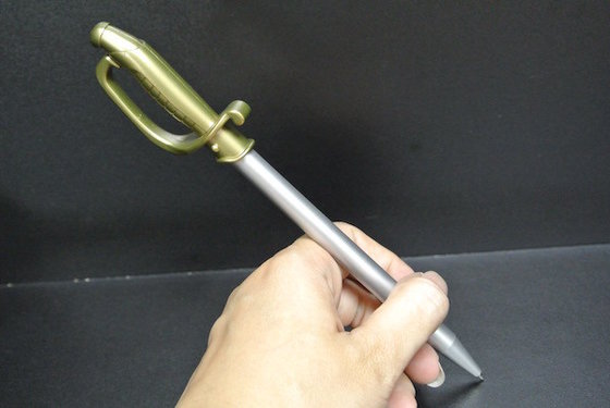 China Sword Style Metal Ballpoint Pen , Customized Retractable Ballpoint Pen 18cm supplier