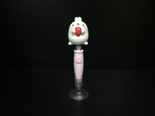 China Ball pen with white rabbit figure rubber sucker Plastic Daily Product used for decoration promotion made of PVC and ABS supplier
