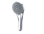 Portable Detachable Rain Shower Head Chrome Plated With Different Water Temperature