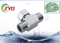 1/2MX1/2FX1/2F Brass Chrome Plated Three Way One Inlet Two Outlet Shower Faucet Diverter Bathroom Toilet Flushing Valve