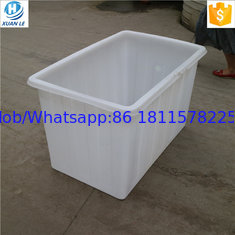 Rectangular chemical resistance durable plastic open top water storage container cattle trough