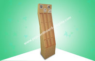 Natural Eco-friendly Cardboard Display Rack With 12 Cells Promoting Electronic Products