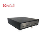 Black Classic Metal ABS Pos 12V  RJ12 Roller Cash Drawer With Stainless Panel