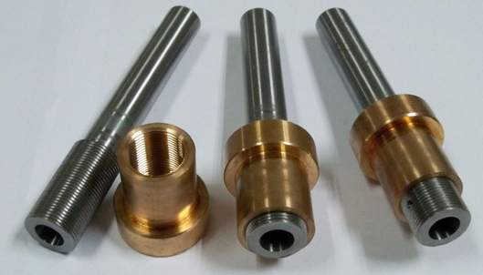 Metal CNC Thread Cutting for Nuts / Screw with Chrome Plating / Zinc plating