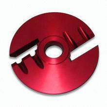 Precision Machined Parts with  Red Anodizing