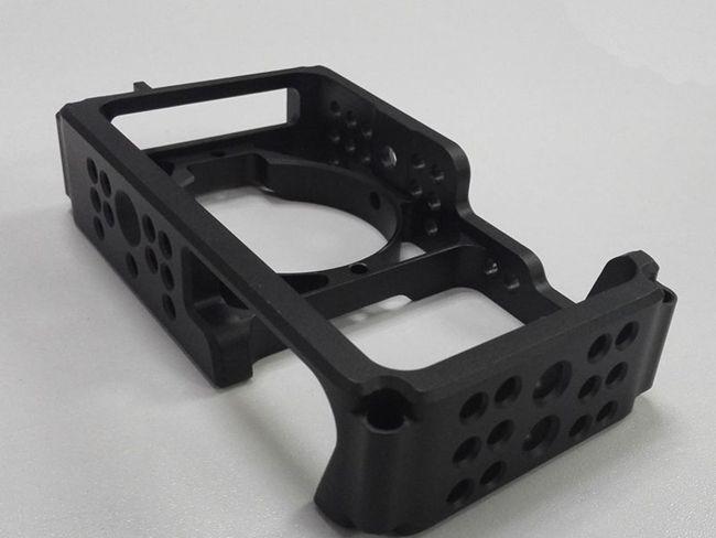 Black 5 Axis Cnc Machine Aluminum 6061 Anodized For Customized Electronic Part