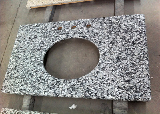 China Water Wave Granite Vanity Tops Eased Edges With 2 Cm Thickness , SGS CE Listed supplier