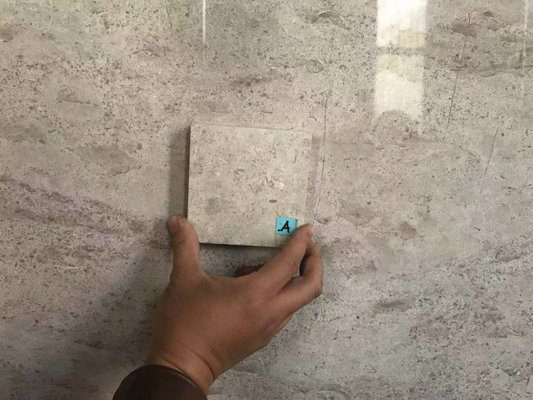 China Cesar Grey Natural Stone Slabs Gray Marble slabs for Hotel Project big slab 1500 x 2600 mm supplier