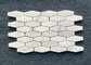 Oscar White Bathroom Natural Stone Mosaic Tile 10 Mm Thickness For Wall Decoration supplier