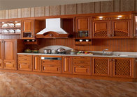 Contemporary L Shaped Kitchen Cabinets With Glass Door And Red Paint Island